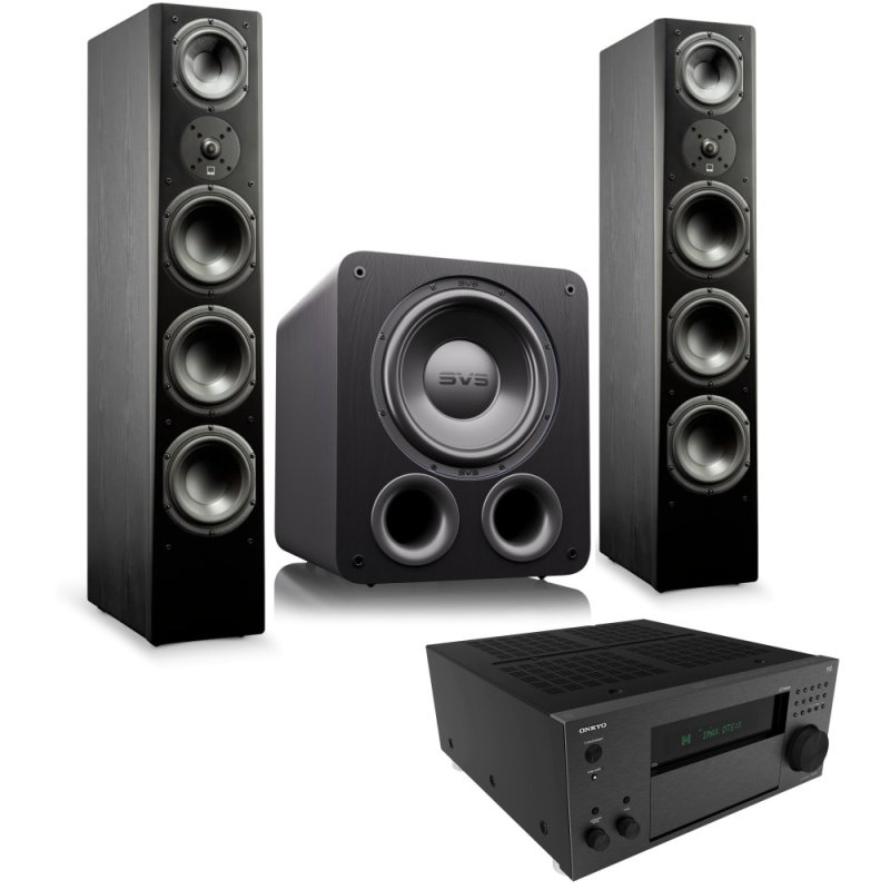 Onkyo TX-RZ70 & SVS Prime Pinnacle / PB-3000 R|Evolution Premium Home Theatre System Bundle BLACK