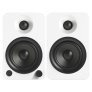 Kanto OBI3 2nd Gen Turntable and YU4 Powered Speaker Bundle MATTE WHITE with Open Box Speakers