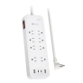 Ultralink ULPSP8P Performance Surge Protector 8 Outlet with USB-C & USB Charging WHITE