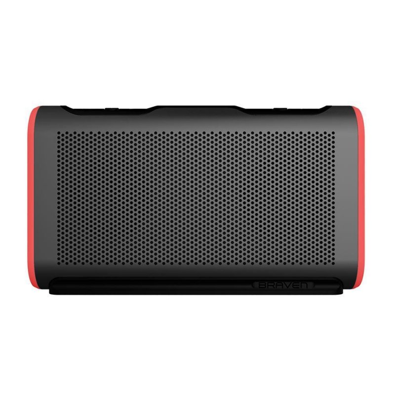 Braven BTAHGR Stryde Waterproof Portable Bluetooth Speaker GREY/RED