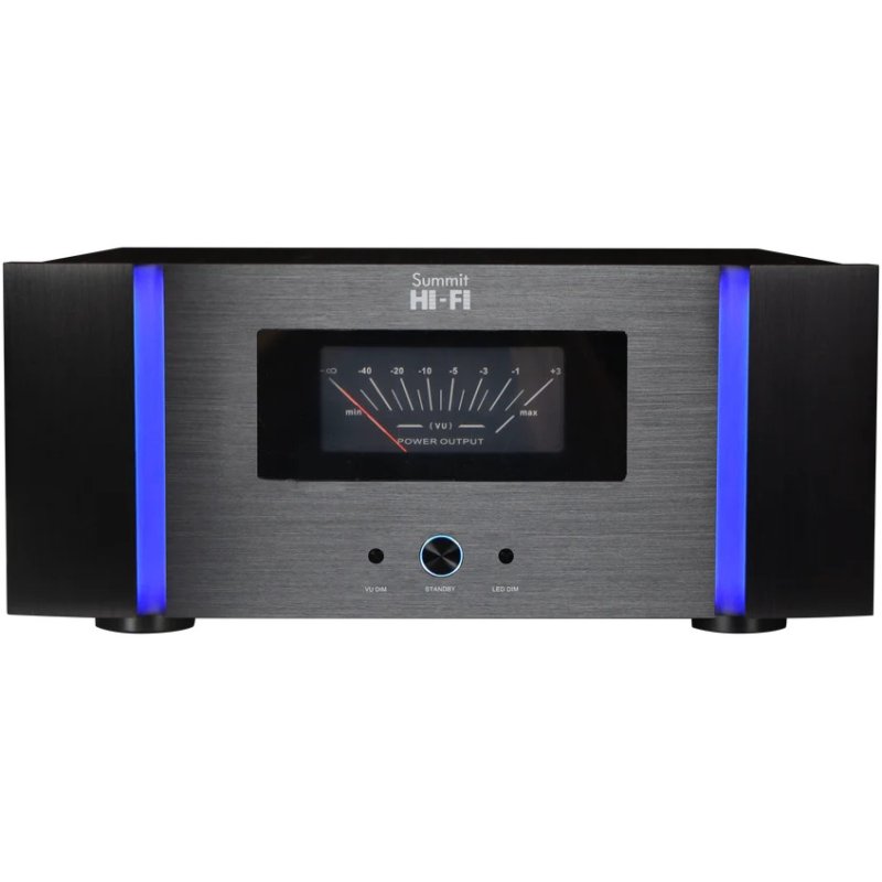 Summit HiFi Pretium P7 7-Channel 360W Power Amplifier with Analog VU Meters