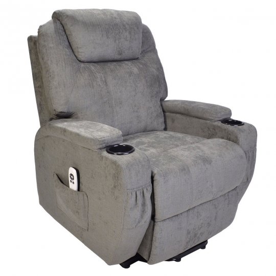 Prime Mounts PMC-LIFT Recliner Motorized Lift-Chair w Massage GREY FABRIC