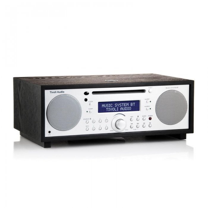 Tivoli Audio HI-FI Music System AM/FM Aux-In w Bluetooth, CD Player & Clock Radio BLACK - Click Image to Close