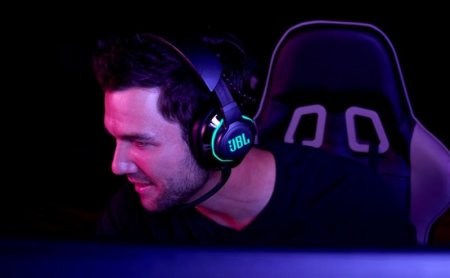 Description image for JBL QUANTUM 800 2.4Ghz Wireless Over-ear Wired Gaming Headset w/ RGB Lighting BLACK