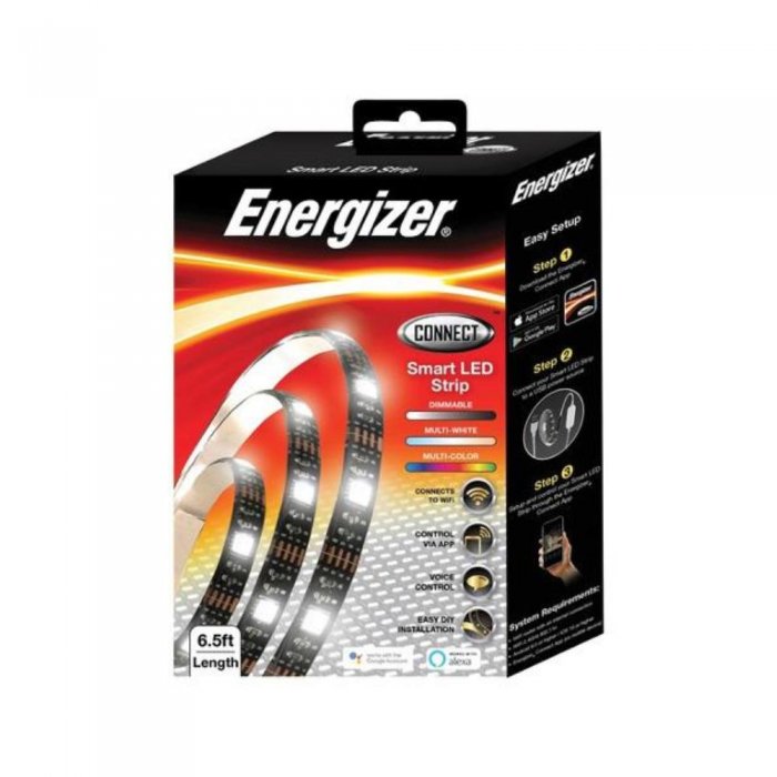 Energizer EIS21001RGB Connect Smart LED Light Strip Multicolor 2M - Click Image to Close
