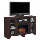 Bell\'O DEL59MAN 59-Inch Electric Fireplace Media Mantle MIDNIGHT CHERRY