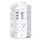 Ultralink ULN700XRW Surge Protector 7 Outlets with 3 USB Ports WHITE