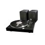 UltraLink MUSIC CRATE Turntable System with Powered Speakers BLACK - Open Box