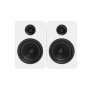 Kanto YU Passive 5.25" Bookshelf Speakers with 1" Silk Dome Tweeter (Pair) WHITE