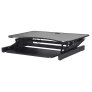 Rocelco EADR Sit-To-Stand 37-Inch Adjustable Desk Riser BLACK