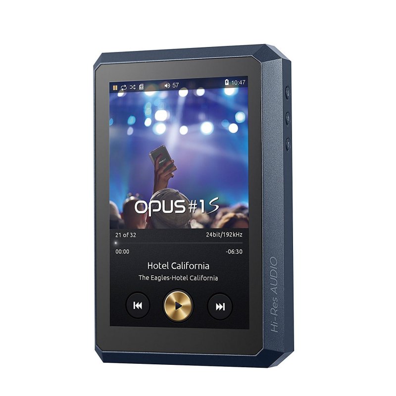 Audio-Opus Hi-Res Cirrus Logic CS43198 X 2 Pure Dual DAC Portable Player BLUE