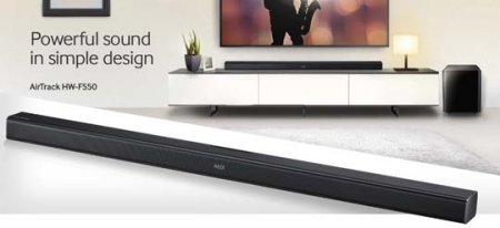 Powerful sound in simple design. AriTrack HW-F550