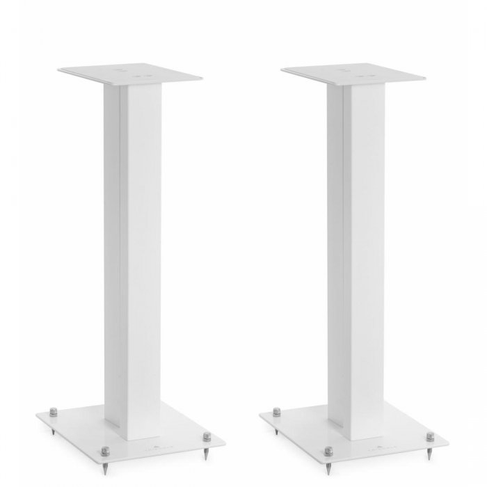 Triangle S02 Bookshelf Speaker Stands WHITE (Pair) - Click Image to Close