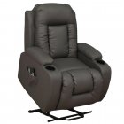 Home Touch HTD-LB7027 Bonded Leather Cup Holders Recline and Leg Raise Lift chair GREY