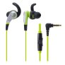 Audio-Technica ATHCKX5ISBL Sonic Fuel Smartphone Earbuds with In-line Microphone GREEN