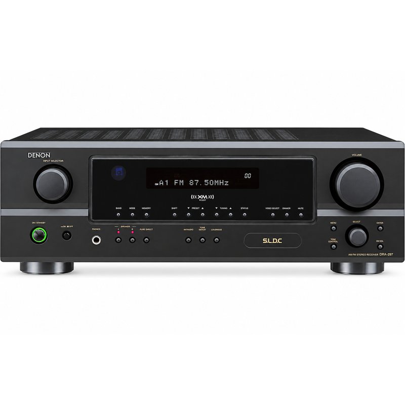 Denon DRA-297 50W x 2 AM/FM Stereo Receiver BLACK