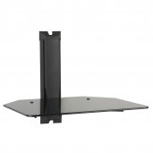 OmniMount MOD1 Wall System 1-Shelf Modular with Cable Management BLACK