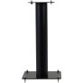 NorStone Stylum 1 Speaker Stands with Adjustable Spikes and Cable Management (Pair) BLACK SATIN