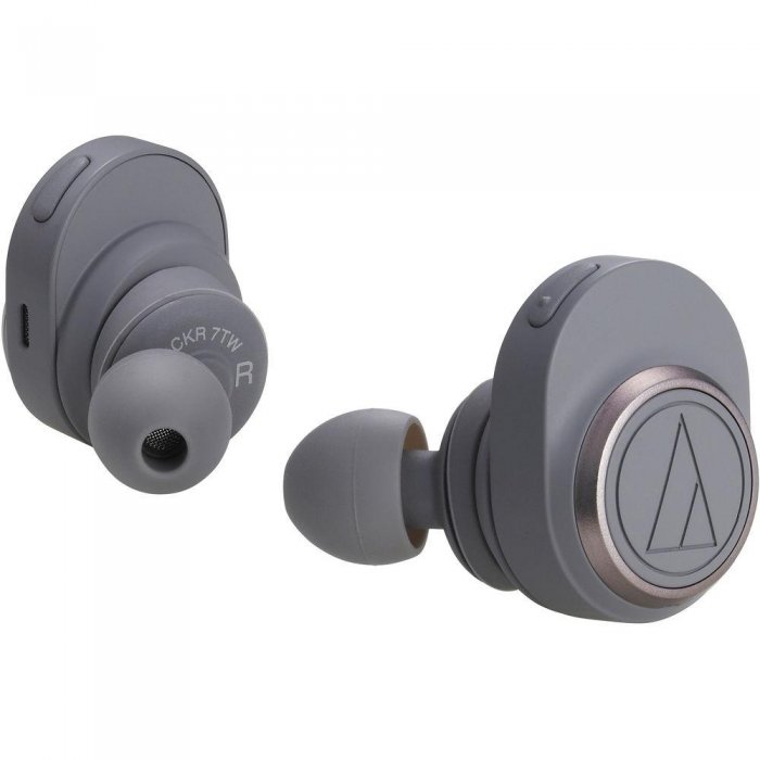 Audio-Technica ATH-CKR7TW True Wireless In-Ear Headphones GRAY - Click Image to Close