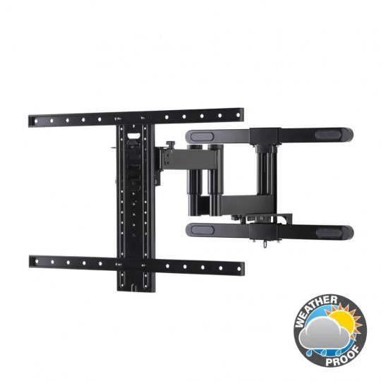 Sanus VODLF125 High-Quality Full-Motion TV Wall Mount for 40"-85" Outdoor BLACK