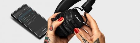 Description image for Marshall MAJOR II On-Ear Bluetooth Headphones BLACK