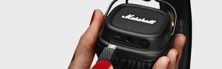 Description image for Marshall MAJOR II On-Ear Bluetooth Headphones BLACK