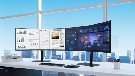 Description image for Samsung 34-Inch ViewFinity S6 Ultra-WQHD 100 Hz Curved Monitor