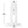 Sanus WSFME12-W2 Fixed Mount For Sonos Era 100, Pair (Pair) WHITE