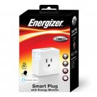 Energizer EIE31001WHT Connect Smart Plug W/Energy Monitoring WHITE