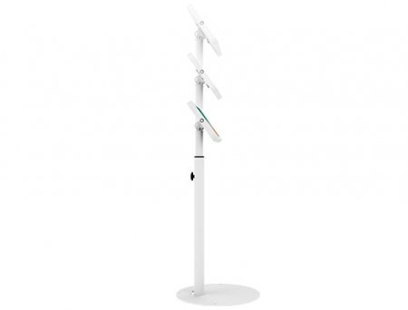 Description image for Kanto SFS300W Locking Anti-Theft Kiosk Floor Stand for 10.2-Inch iPad White