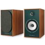 Triangle AIO C Wi-Fi Network Player & Borea BR03 CONNECT Powered Bookshelf Speaker Streaming Bundle OAK GREEN