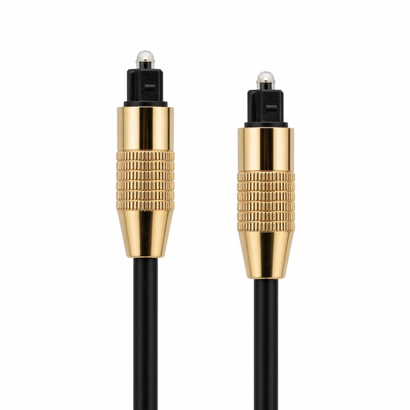 Maestro BMFO Precision Crafted Metal Heads and Fiber Optic Digital Audio Cable 2M