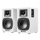 Audio-Technica AT-SP3X Powered Bookshelf Speakers with Bluetooth WHITE