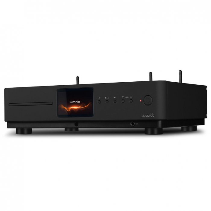 Audiolab OMNIABK Stereo Integrated Amplifier w Built-in CD player, DAC, Wi-Fi, & Bluet - Click Image to Close