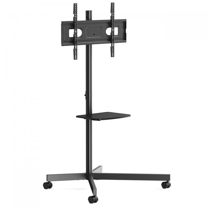 Ergo BETCM1-01B Cart for TVs 32" to 55" with Height Adjustable BLACK - Click Image to Close