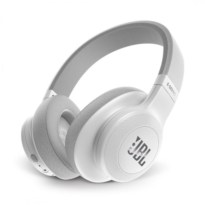 JBL E55BT Bluetooth Over-Ear Headphones WHITE