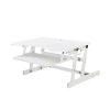 Rocelco EADR Sit-To-Stand 37-Inch Adjustable Desk Riser WHITE