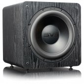 SVS SB-2000 PRO 12-Inch Sealed Box Subwoofer with Sledge STA-550D Amp BLACK ASH