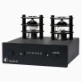 Pro-Ject E1.2 & Tube Box S2 Vinyl Turntable Stereo System Bundle with Kanto YU4 Powered Speakers and Audio-Technica Cleaning Kit GLOSS BLACK/MATTE BLA