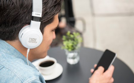 Description image for JBL E45BT Bluetooth On-Ear Headphones BLUE