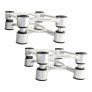 IsoAcoustics Aperta Speaker Stands SILVER (Pair)