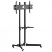 Ergo BETCL1-01B Cart for TVs 40" to 75" with Height Adjustable BLACK
