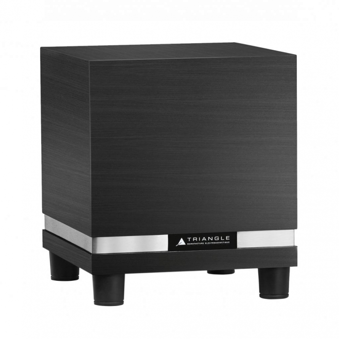 Triangle HiFi THETIS 300 150W Downward Facing Subwoofer BLACK ASH - Click Image to Close