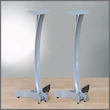 Bello SP-200T 36" Titanium Silver Finish Speaker Stands