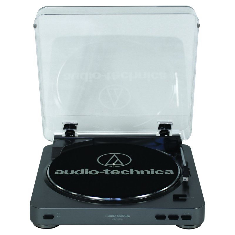 Audio-Technica AT-LP60BK-USB Belt Driven USB Turntable (Black)