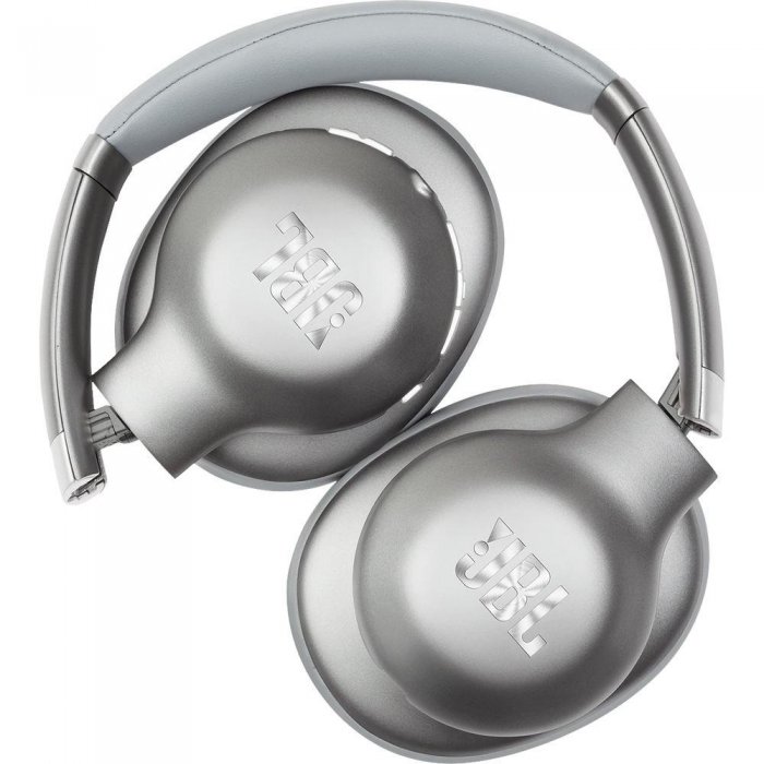 JBL Everest 710GA Around-ear Bluetooth Headphone w Google Assistant SILVER - Click Image to Close