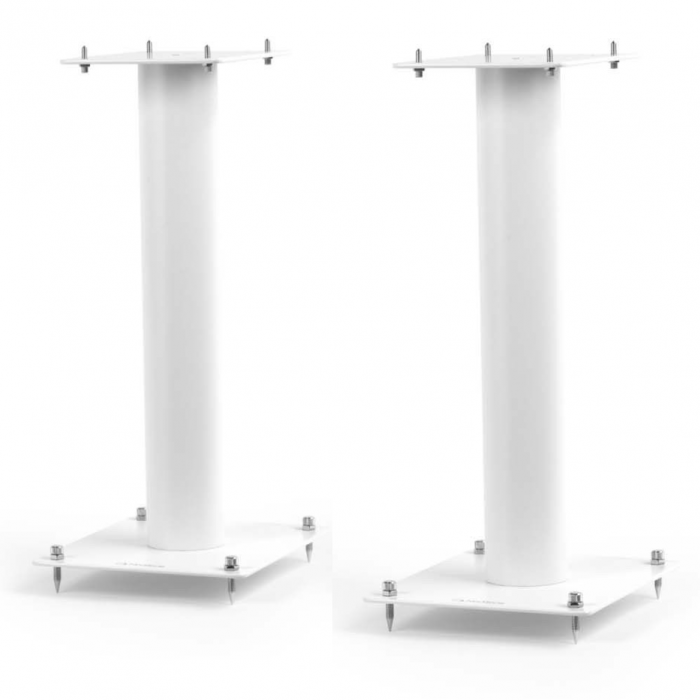 NorStone Stylum 1 Premium Metal 19.7" Speaker Stand (Pair) NORSTY1WT WHITE - Click Image to Close
