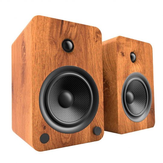 Kanto YU6WALNUT Powered Bookshelf Speakers WALNUT