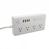 Ultralink Smart AV WiFi Surge Protector Power Bar WHITE