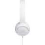 JBL Tune 500 On-Ear Headphones with One-Button Remote/Mic WHITE